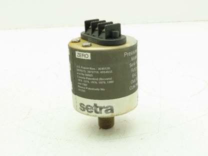 Setra C207 Liquid Pressure Transducer Sensor 0-100 PSI 24 VDC In / 4-20mA Out