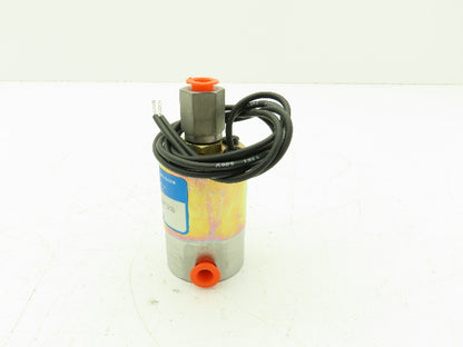 Honeywell V53LA1006 1/8" NPT 3-Way Skinner Solenoid Valve 90VDC N.0. 5 Psi.