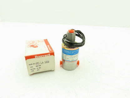 Honeywell V53LA1006 1/8" NPT 3-Way Skinner Solenoid Valve 90VDC N.0. 5 Psi.