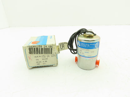 Honeywell V52DA1250 1/8" NPT 2-Way Skinner Solenoid Valve 24VDC N.C. 250 Psi.