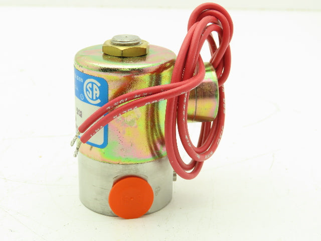 Honeywell V52DE2077 1/4" 2-Way Skinner Solenoid Valve 120V N.C. 75 Psi.