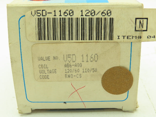 Honeywell V5D1160 1/4" 3-Way Skinner Solenoid Valve 120V N.O. 150 Psi.