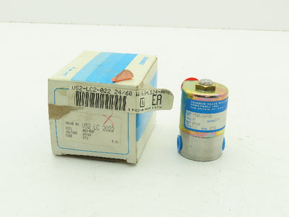 Honeywell V52LC2022 1/4" NPT 2-Way Skinner Solenoid Valve 24VAC N.C. 20 Psi.