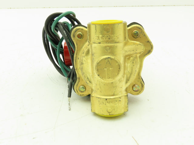 Honeywell 4LB26LB4041 1/2" NPT 2-Way Skinner Solenoid Valve 24VDC N.C. 0-40 Psi.