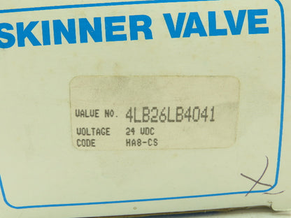 Honeywell 4LB26LB4041 1/2" NPT 2-Way Skinner Solenoid Valve 24VDC N.C. 0-40 Psi.