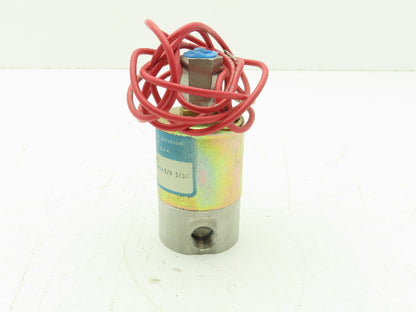 Honeywell V56DA2100 1/4" 3-Way Skinner Solenoid Valve 120VAC N.O. 100 Psi.