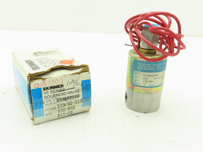 Honeywell V56DA2100 1/4" 3-Way Skinner Solenoid Valve 120VAC N.O. 100 Psi.
