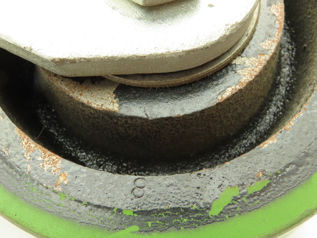 Albion 90PY06501R 90 Series 6"x3"Caster Wheel GREEN Poly Ridgid Plate 2000 Lb