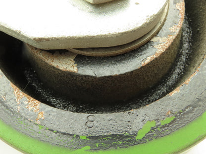 Albion 90PY06501R 90 Series 6"x3"Caster Wheel GREEN Poly Ridgid Plate 2000 Lb