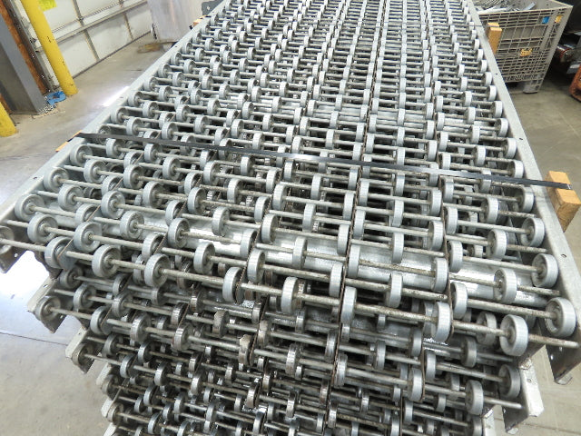 36"x 45° Butt Spur Galvanized Steel Skate Wheel Gravity Conveyor -13 Sections