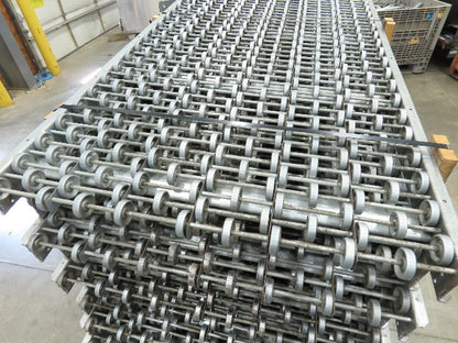 36"x 45° Butt Spur Galvanized Steel Skate Wheel Gravity Conveyor -13 Sections