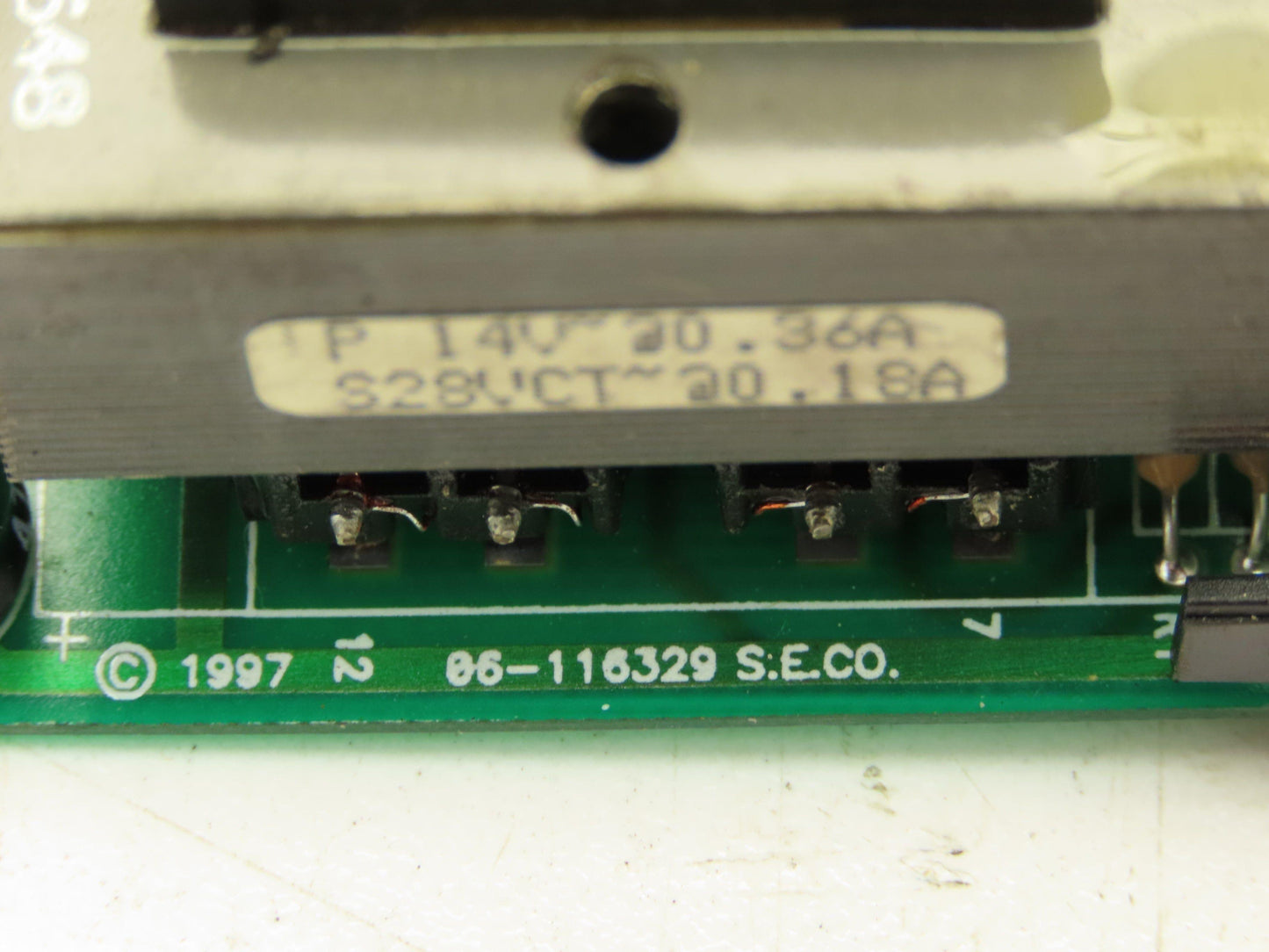 Prem 06-116329 Control Transformer 120V Input 14V 28V Output