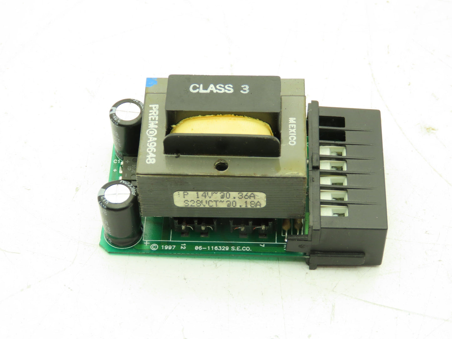 Prem 06-116329 Control Transformer 120V Input 14V 28V Output