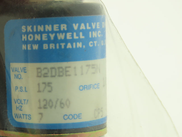 Honeywell Skinner B2DBE1175N Solenoid Valve 2-Way NC 120V 175PSI 1/8NPT Lot of 5