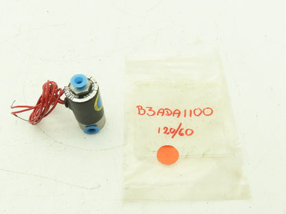 Honeywell Skinner B3ADA1100 Solenoid Valve 3-Way 120V 100 PSI 1/4" NPT
