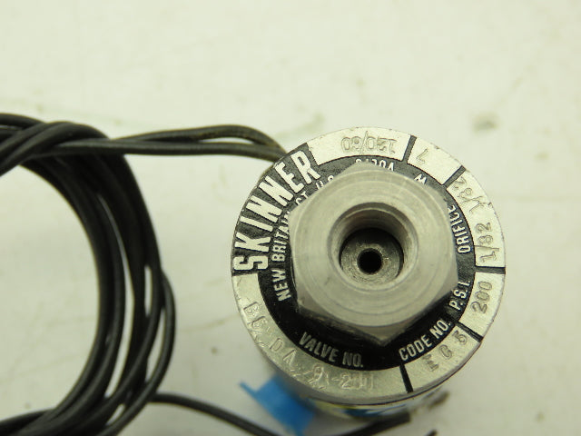 Honeywell Skinner B5DA9200 Solenoid Valve 3-Way 120V Coil 200 PSI 1/16" NPT