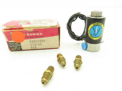 Honeywell Skinner B5DA9200 Solenoid Valve 3-Way 120V Coil 200 PSI 1/16" NPT