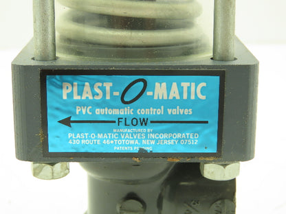 Plast-O-Matic DS075V-NO Pneumatic Controlled Valve 3/4" NPT Sch 80 PVC NO