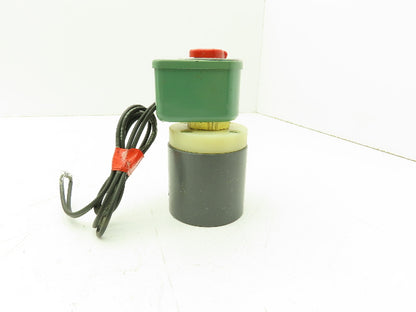 Plast-o-matic EUC2V8G6 Solenoid Valve PVC 1/4" NPT 120V Coil