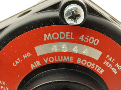 Fairchild 4544 Pneumatic Air Volume Booster 2/1 Ratio 1/2" NPT Model 4500 250PSI