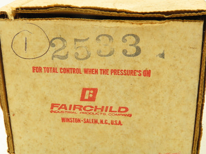 Fairchild 2533 Governaire Reversing Relay 30 PSI Output 1/1 Ratio Model 2500