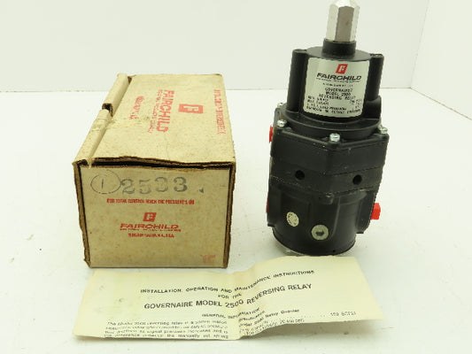 Fairchild 2533 Governaire Reversing Relay 30 PSI Output 1/1 Ratio Model 2500