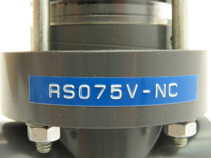 Plast-o-matic RS075V-NC 3/4" Shutoff Valve Spring Return NC Pneumatic Powered