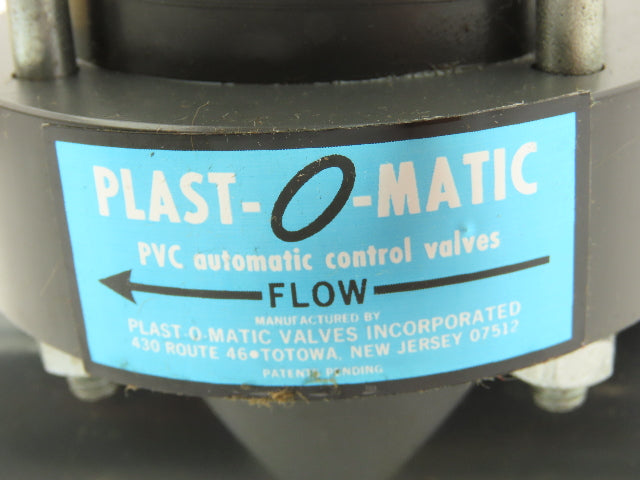 Plast-o-matic RS075V-NC 3/4" Shutoff Valve Spring Return NC Pneumatic Powered