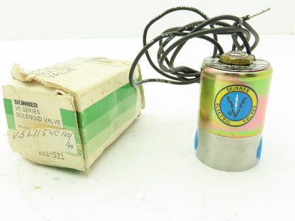 Honeywell Skinner V5L11540 Solenoid Valve 3-Way 120V 90 PSI 1/4" NPT V5