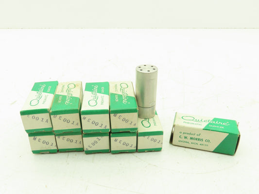 CW Morris ME001A Quietaire Pneumatic Air Silencer 1/8" Female Port Lot of 10