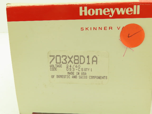 Honeywell Skinner 703X8D1A Solenoid Valve 2-Way NC 24VAC 60 Hz 230 PSI 3/4" NPT