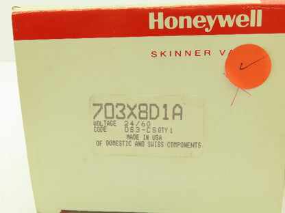 Honeywell Skinner 703X8D1A Solenoid Valve 2-Way NC 24VAC 60 Hz 230 PSI 3/4" NPT