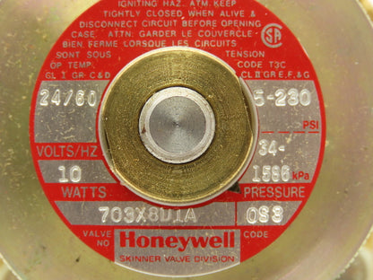 Honeywell Skinner 703X8D1A Solenoid Valve 2-Way NC 24VAC 60 Hz 230 PSI 3/4" NPT