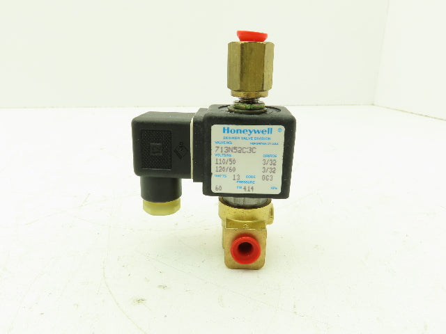 Honeywell Skinner 713N52C3C Solenoid Valve 3-Way NC 120V 60 PSI 1/8" NPT