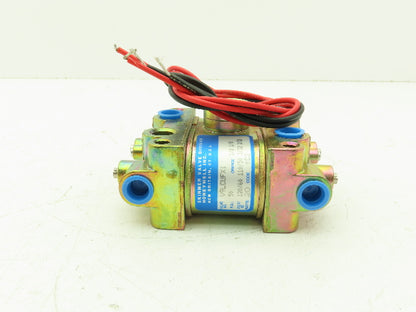V9LCUFX1 Solenoid Valve Brass Multi Port 120V Coil 50 PSI 1/4" NPT