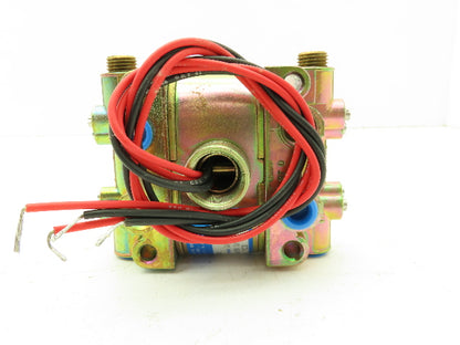 V9LCUFX1 Solenoid Valve Brass Multi Port 120V Coil 50 PSI 1/4" NPT