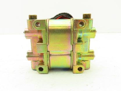V9LCUFX1 Solenoid Valve Brass Multi Port 120V Coil 50 PSI 1/4" NPT