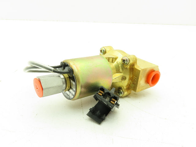 Honeywell Skinner L1RX23 Brass Solenoid Valve 3-Way NC 24VDC 150 PSI 3/8" NPT