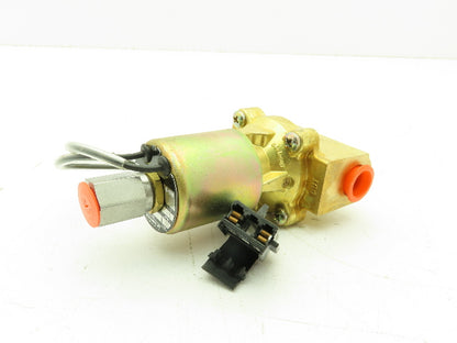 Honeywell Skinner L1RX23 Brass Solenoid Valve 3-Way NC 24VDC 150 PSI 3/8" NPT