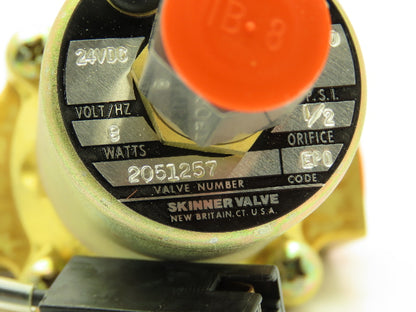 Honeywell Skinner L1RX23 Brass Solenoid Valve 3-Way NC 24VDC 150 PSI 3/8" NPT