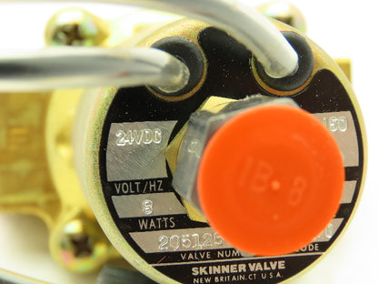 Honeywell Skinner L1RX23 Brass Solenoid Valve 3-Way NC 24VDC 150 PSI 3/8" NPT