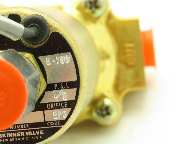 Honeywell Skinner L1RX23 Brass Solenoid Valve 3-Way NC 24VDC 150 PSI 3/8" NPT