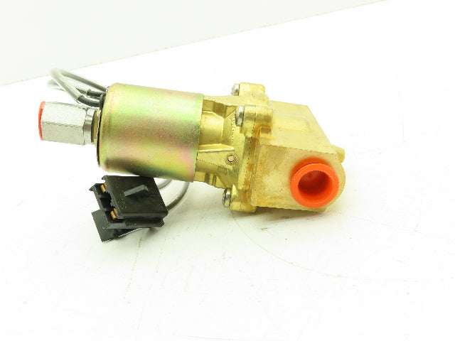 Honeywell Skinner L1RX23 Brass Solenoid Valve 3-Way NC 24VDC 150 PSI 3/8" NPT