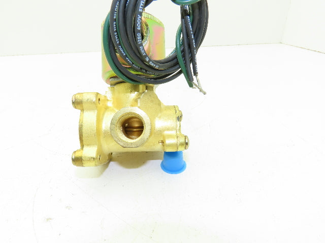 Honeywell Skinner XLP5LB3150 Brass Solenoid Valve 3-Way NC 120V 150 PSI 3/8" NPT
