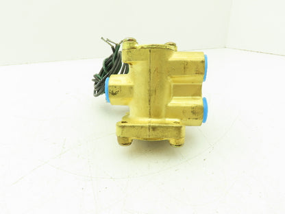 Honeywell Skinner XLP5LB3150 Brass Solenoid Valve 3-Way NC 120V 150 PSI 3/8" NPT