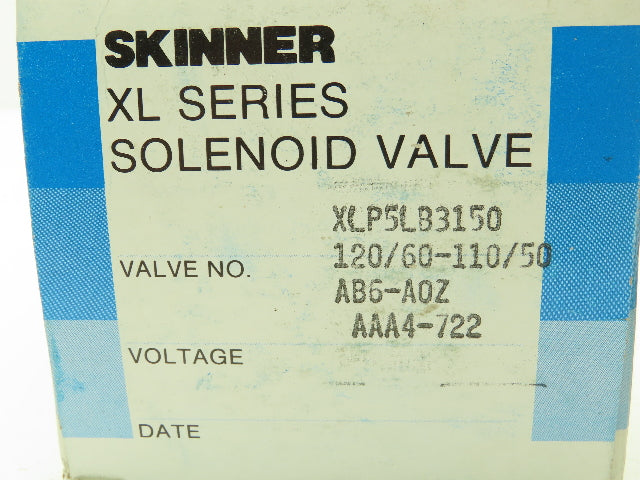 Honeywell Skinner XLP5LB3150 Brass Solenoid Valve 3-Way NC 120V 150 PSI 3/8" NPT