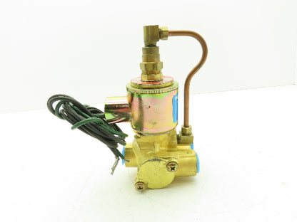 Honeywell Skinner XLP5LB3150 Brass Solenoid Valve 3-Way NC 120V 150 PSI 3/8" NPT