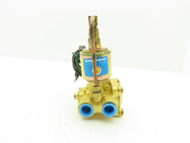 Honeywell Skinner XLP5LB3150 Brass Solenoid Valve 3-Way NC 120V 150 PSI 3/8" NPT