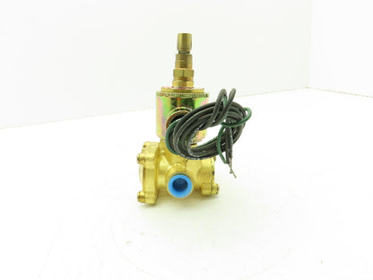 Honeywell Skinner XLP5LB3150 Brass Solenoid Valve 3-Way NC 120V 150 PSI 3/8" NPT