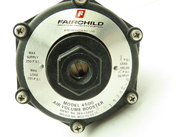 Fairchild 4526 Pneumatic Air Volume Booster Regulator 1:2 Ratio 150 PSI 3/4" NPT